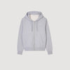 Sandro Zip Heather Hoodie Mocked Grey