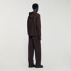 Rubber Sandro Hoodie Logo Hoodie Chocolate