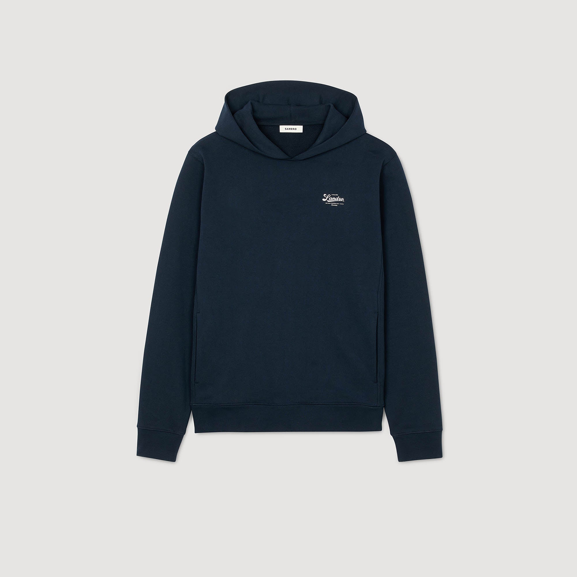 Atelier Hoodie Logo Sweatshirt Midnight Blue