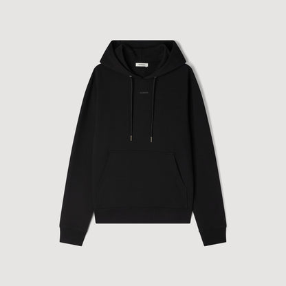 Sandro Logo Hoodie Logo Sweatshirt Black