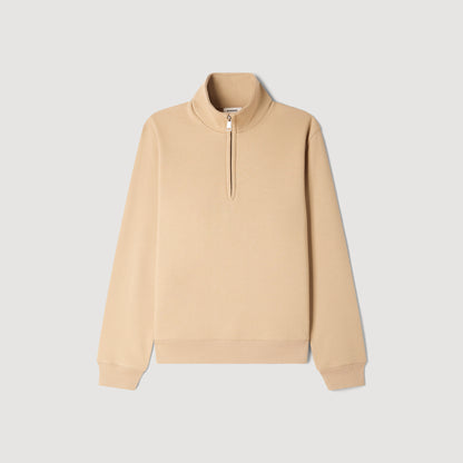 Half Zip Sweater  Sweatshirts Cappucino