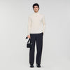 Zip Sweater Wool Jumper With Zip Collar Off White