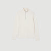 Zip Sweater Wool Jumper With Zip Collar Off White