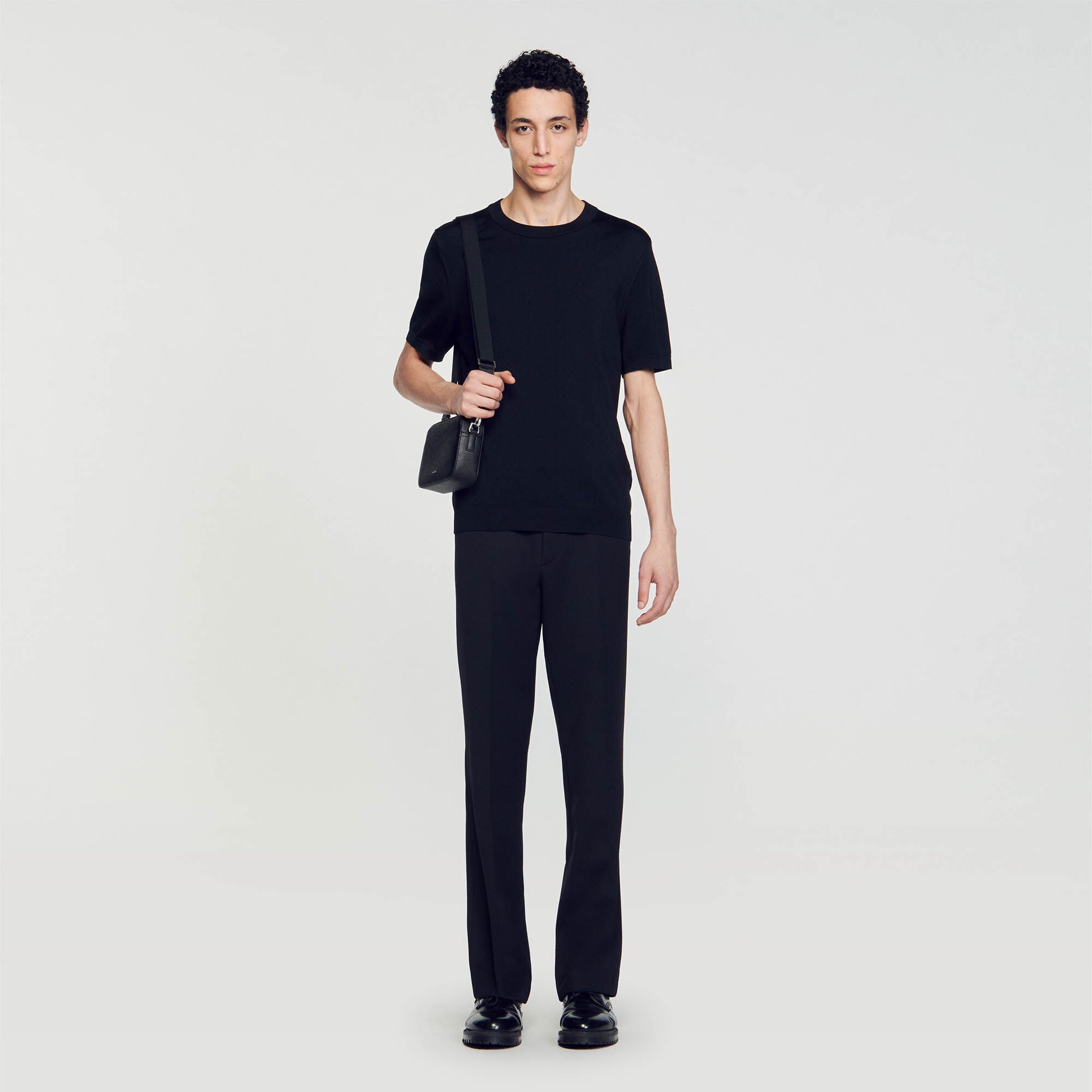 Knitted T-Shirt Black