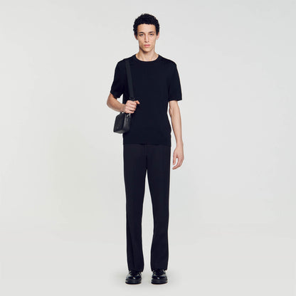 Knitted T-Shirt Black
