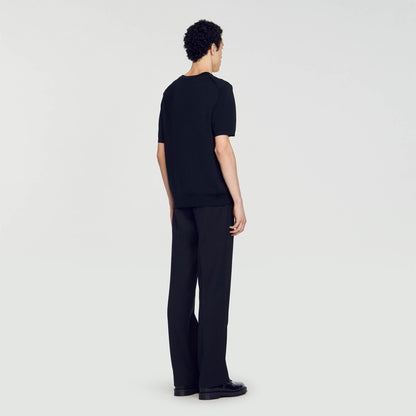Knitted T-Shirt Black