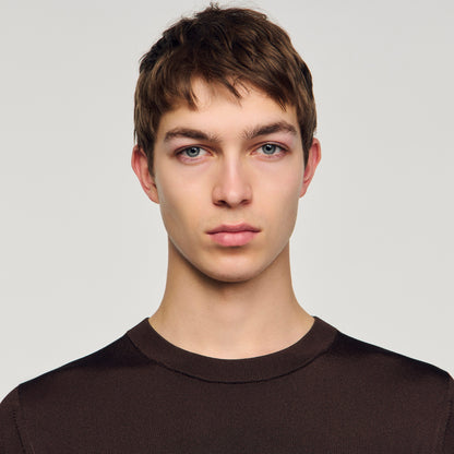 Pablo Tee Knitted T-Shirt CHOCOLATE