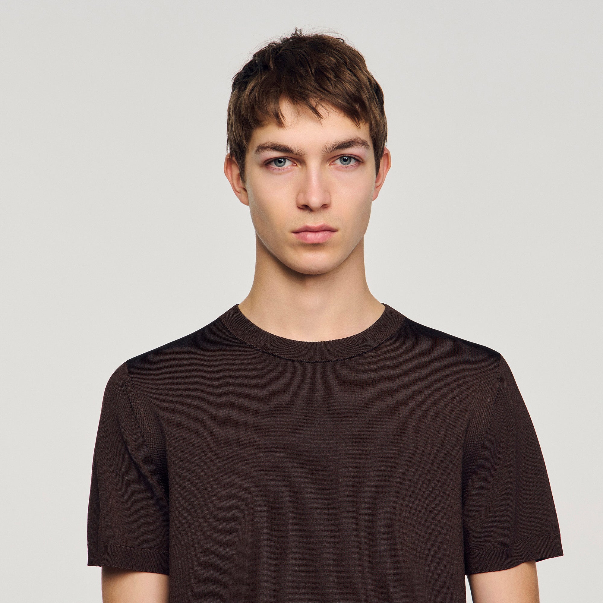 Pablo Tee Knitted T-Shirt CHOCOLATE