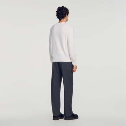 Crewneck Cashmere Cashmere jumper Ecru
