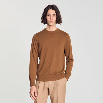Crewneck Cashmere Cashmere crew neck jumper Dark Camel