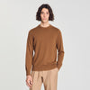 Crewneck Cashmere Cashmere crew neck jumper Dark Camel