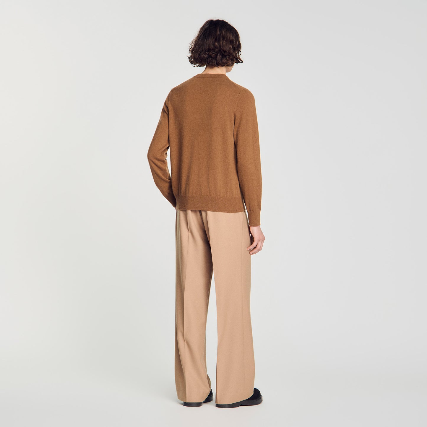 Crewneck Cashmere Cashmere crew neck jumper Dark Camel