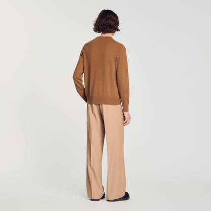 Crewneck Cashmere Cashmere crew neck jumper Dark Camel