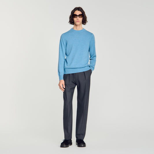 Crewneck Cashmere Cashmere crew neck jumper Chambray