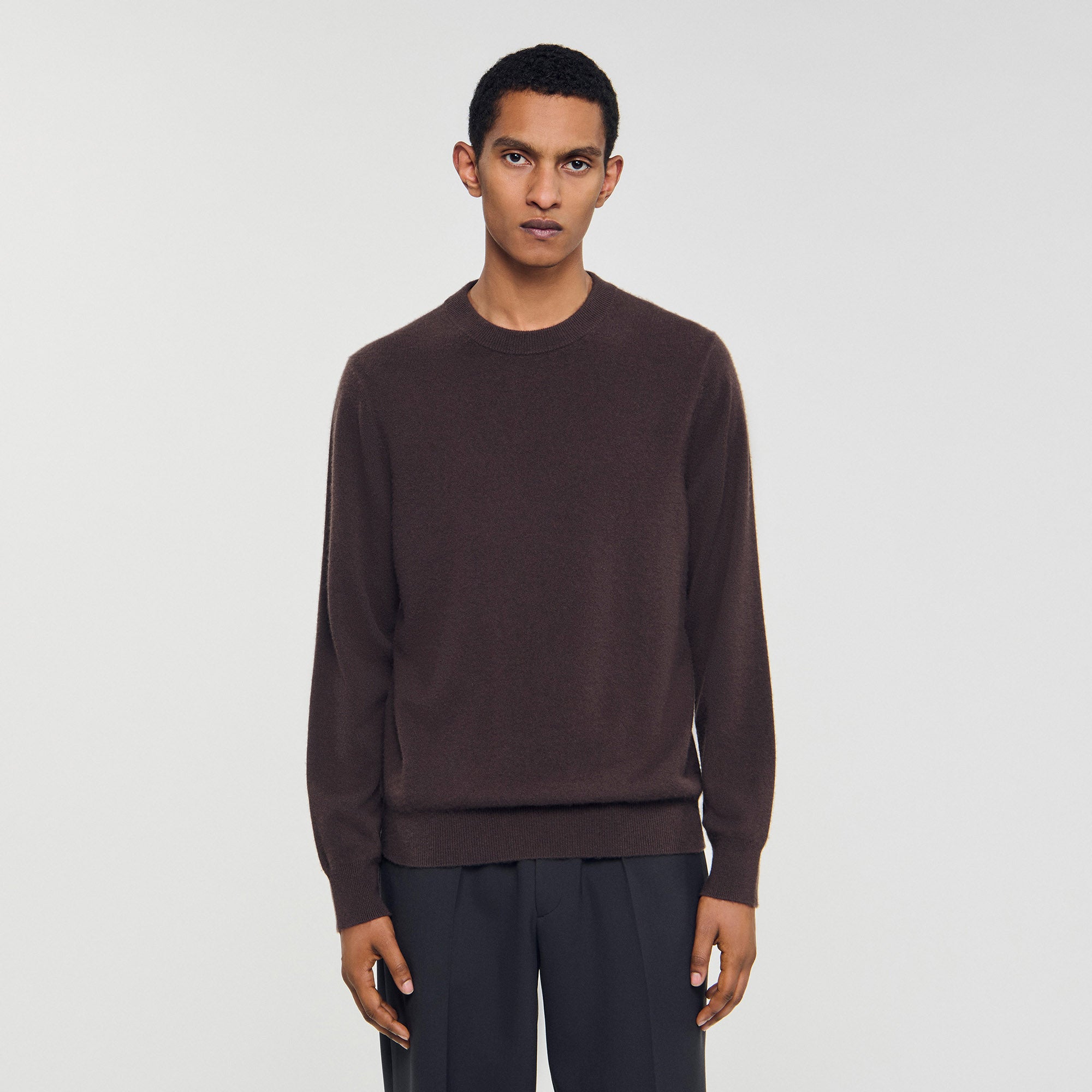 Crewneck Cashmere Cashmere Sweater Taupe
