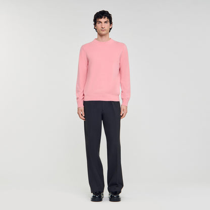 Crewneck Cashmere Cashmere Sweater Baby Pink