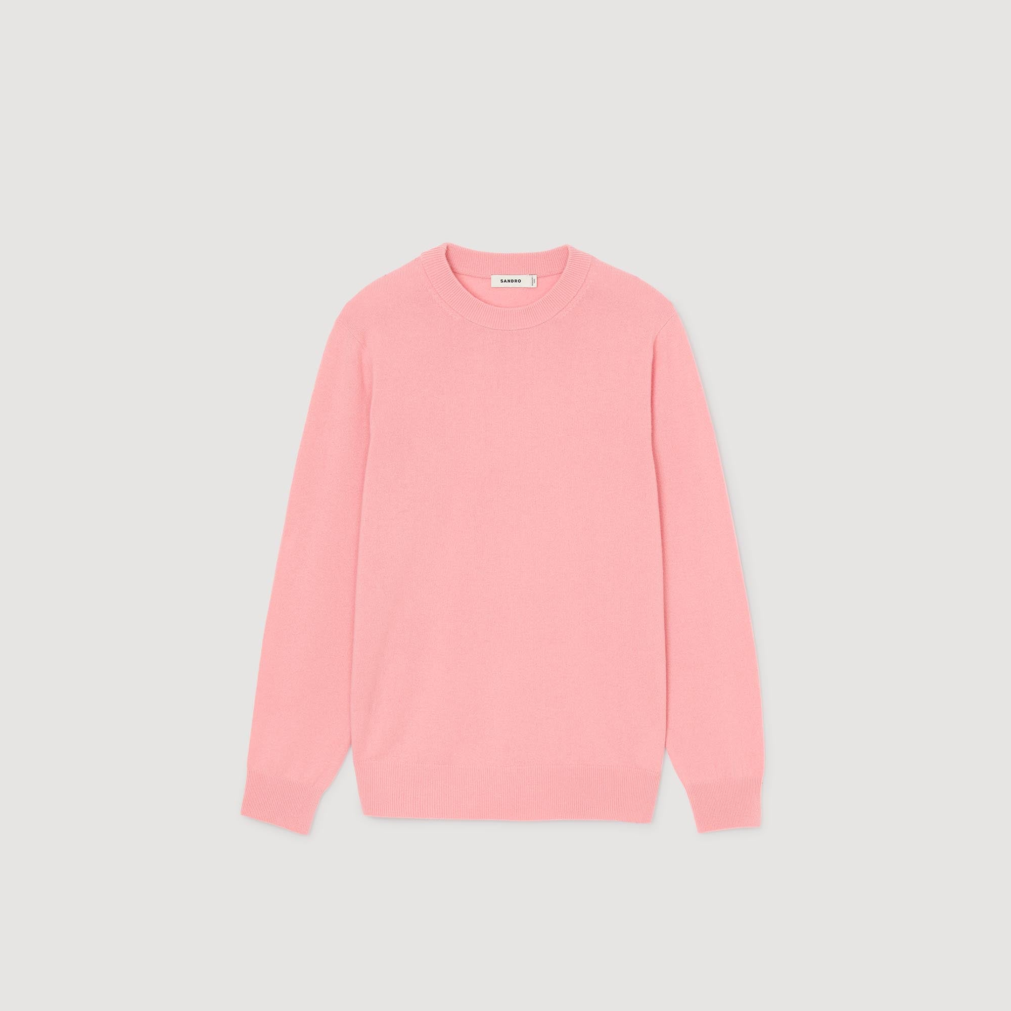 Crewneck Cashmere Cashmere Sweater Baby Pink