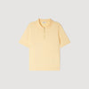 Pablo Zip Knitted Polo Shirt With Zip Collar Light Yellow