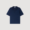 Pablo Zip Knitted Polo Shirt With Zip Collar ROYAL BLUE