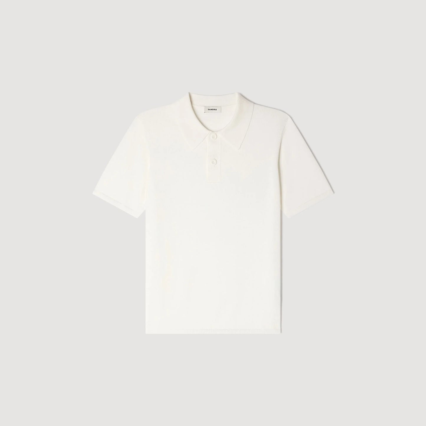 Pablo Short-Sleeve Knitted Polo Shirt White