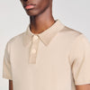 Short-Sleeve Knitted Polo Shirt Oats
