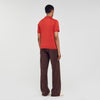 Pablo Short-Sleeve Knitted Polo Shirt Blood Orange