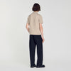 Pablo Short-sleeve knitted polo shirt Light Taupe