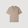 Pablo Short-sleeve knitted polo shirt Light Taupe