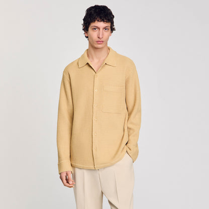 Estiny Oversized Knit Shirt Nut