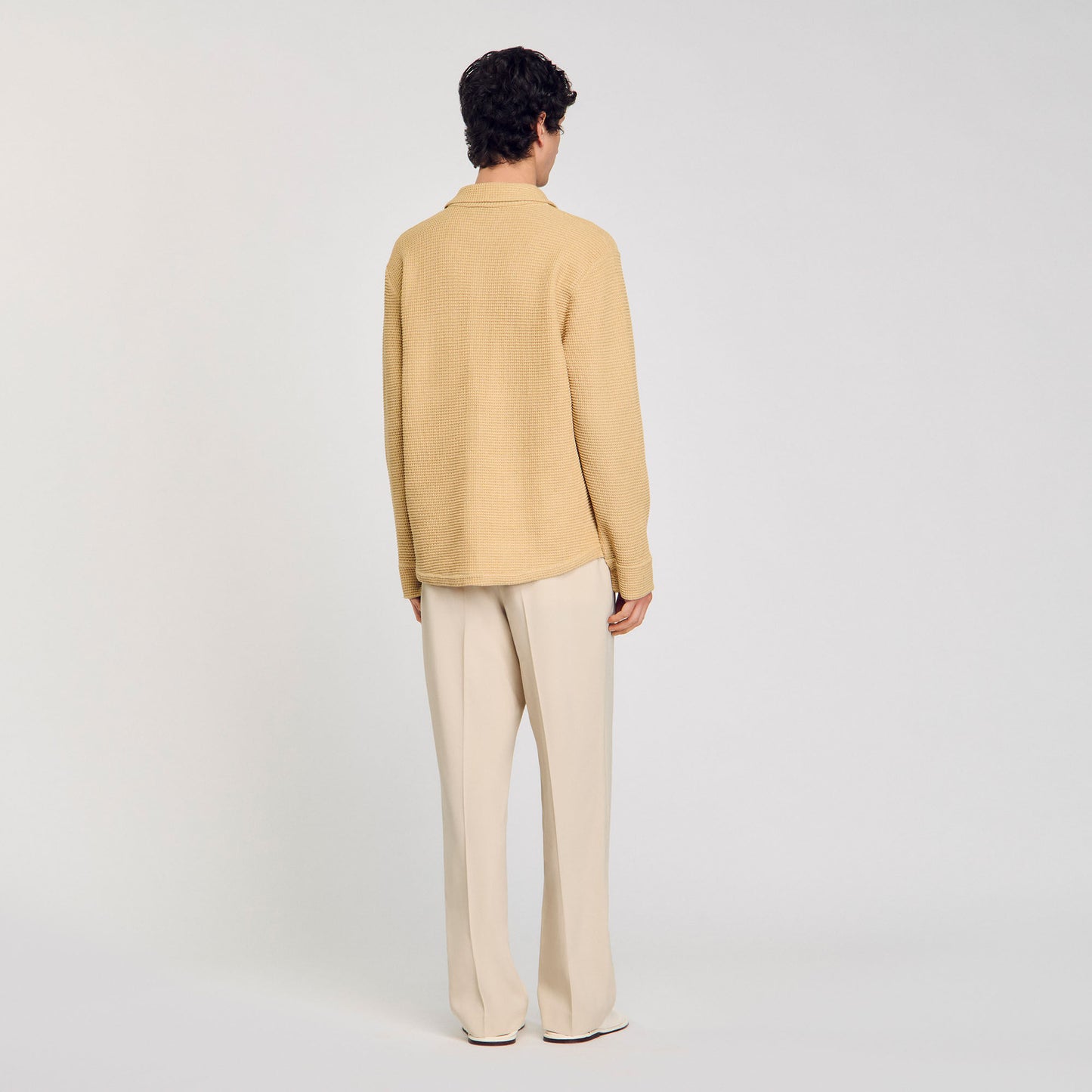 Estiny Oversized Knit Shirt Nut