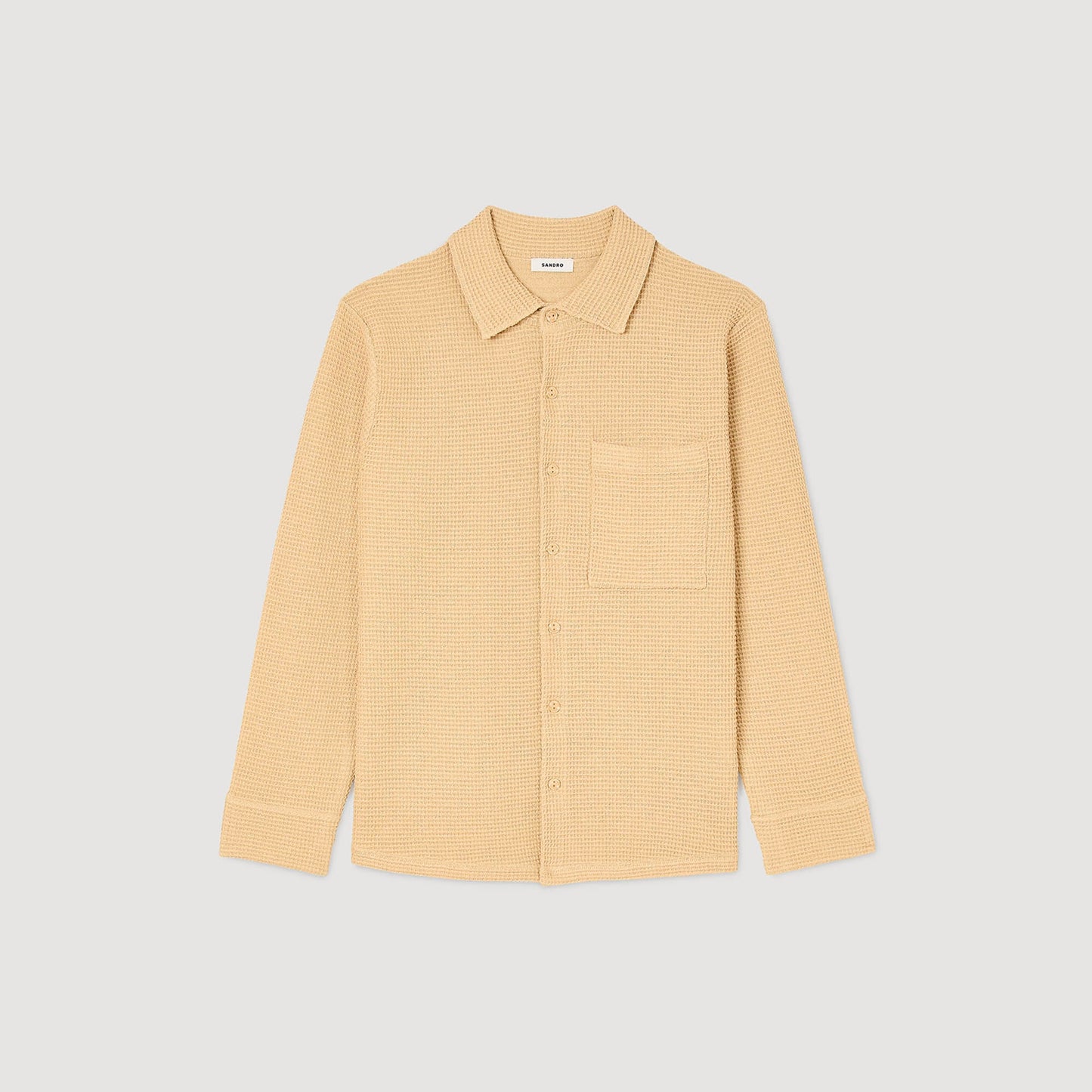 Estiny Oversized Knit Shirt Nut