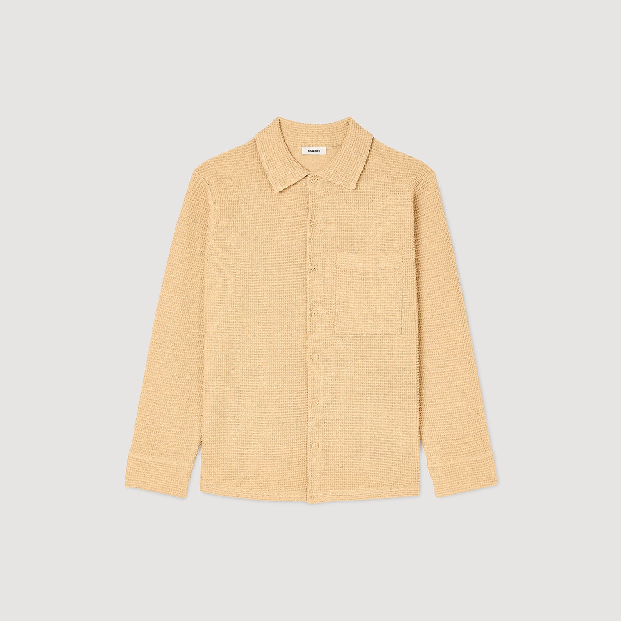 Estiny Oversized Knit Shirt Nut