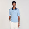  Polo Simone Two-Tone Polo Shirt Chambray.