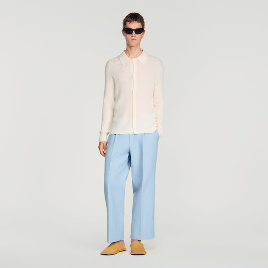 Cardigan Adam  Knit Cardigan Ecru