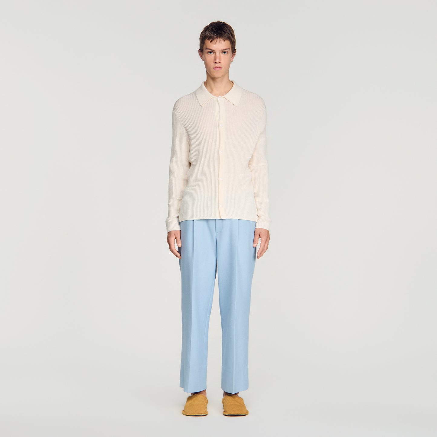 Cardigan Adam  Knit Cardigan Ecru
