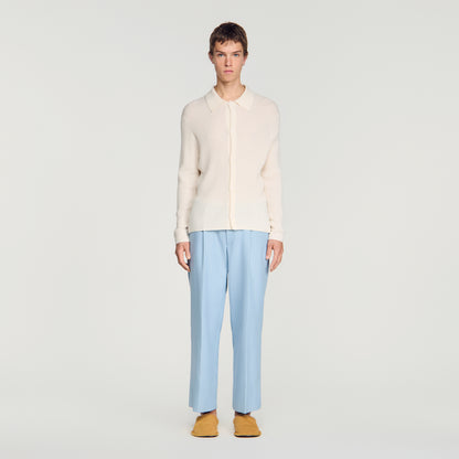 Cardigan Adam  Knit Cardigan Ecru