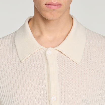 Cardigan Adam  Knit Cardigan Ecru