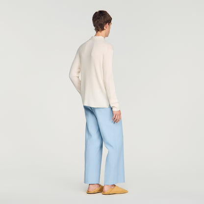 Cardigan Adam  Knit Cardigan Ecru