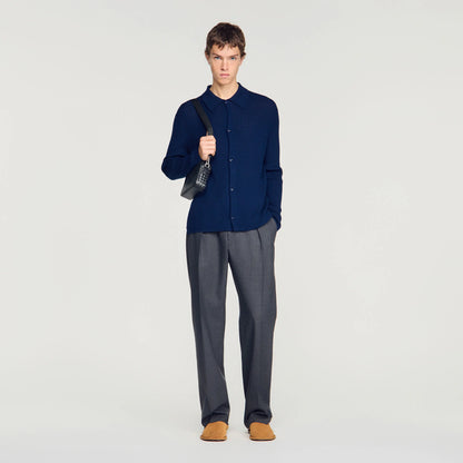 Cardigan Adam  Knit Cardigan Royal Blue