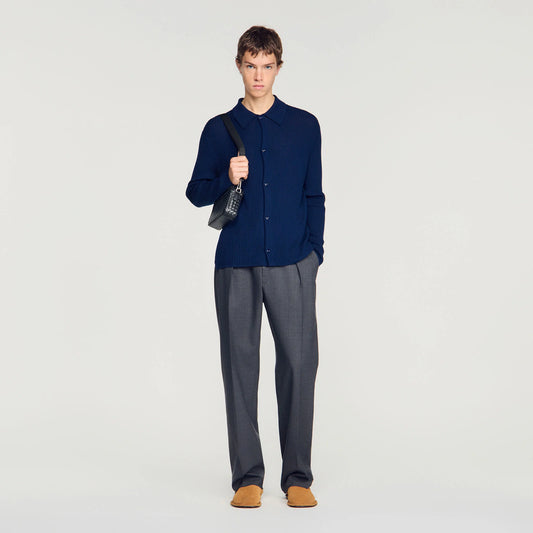 Cardigan Adam  Knit Cardigan Royal Blue