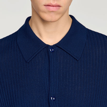 Cardigan Adam  Knit Cardigan Royal Blue