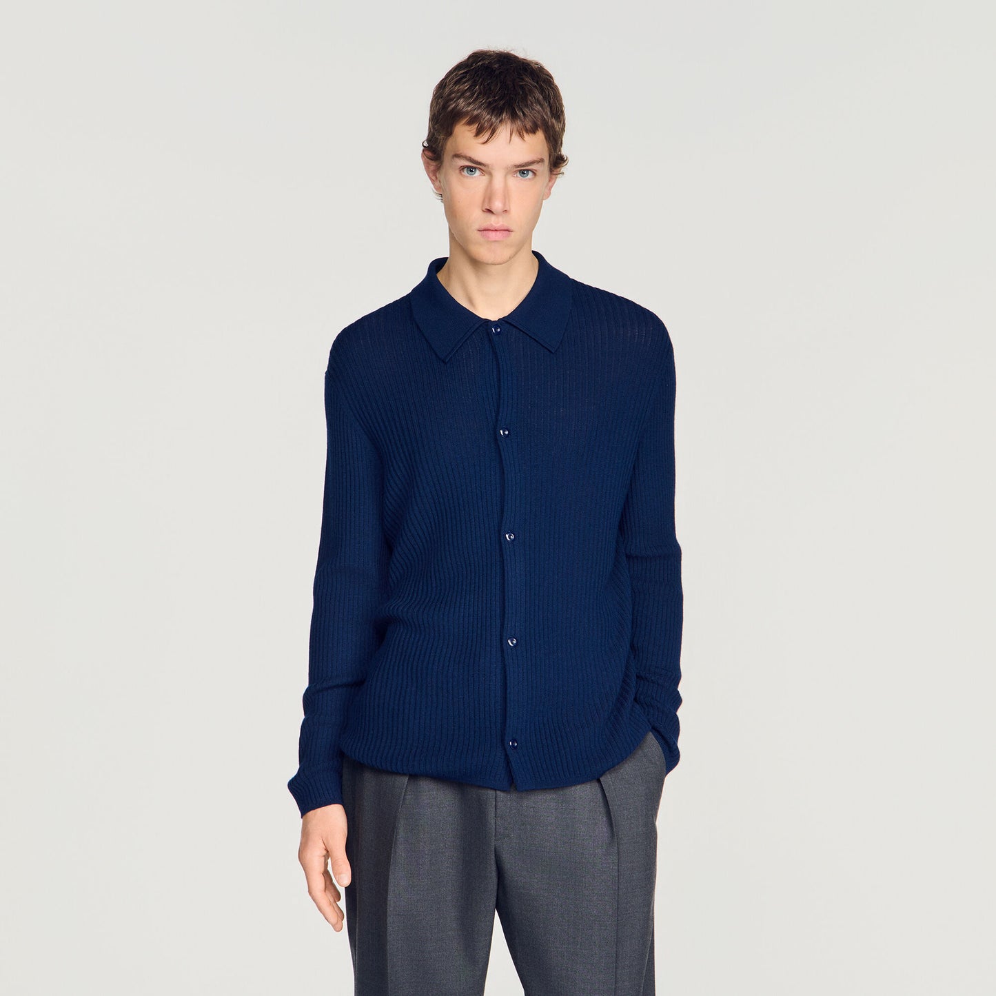 Cardigan Adam  Knit Cardigan Royal Blue