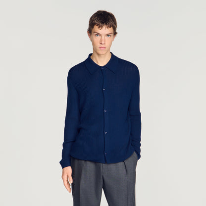 Cardigan Adam  Knit Cardigan Royal Blue