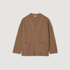 Oversized Rib Knit Cardigan Praline