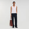 Gianni Tank Wool Vest Top Off White