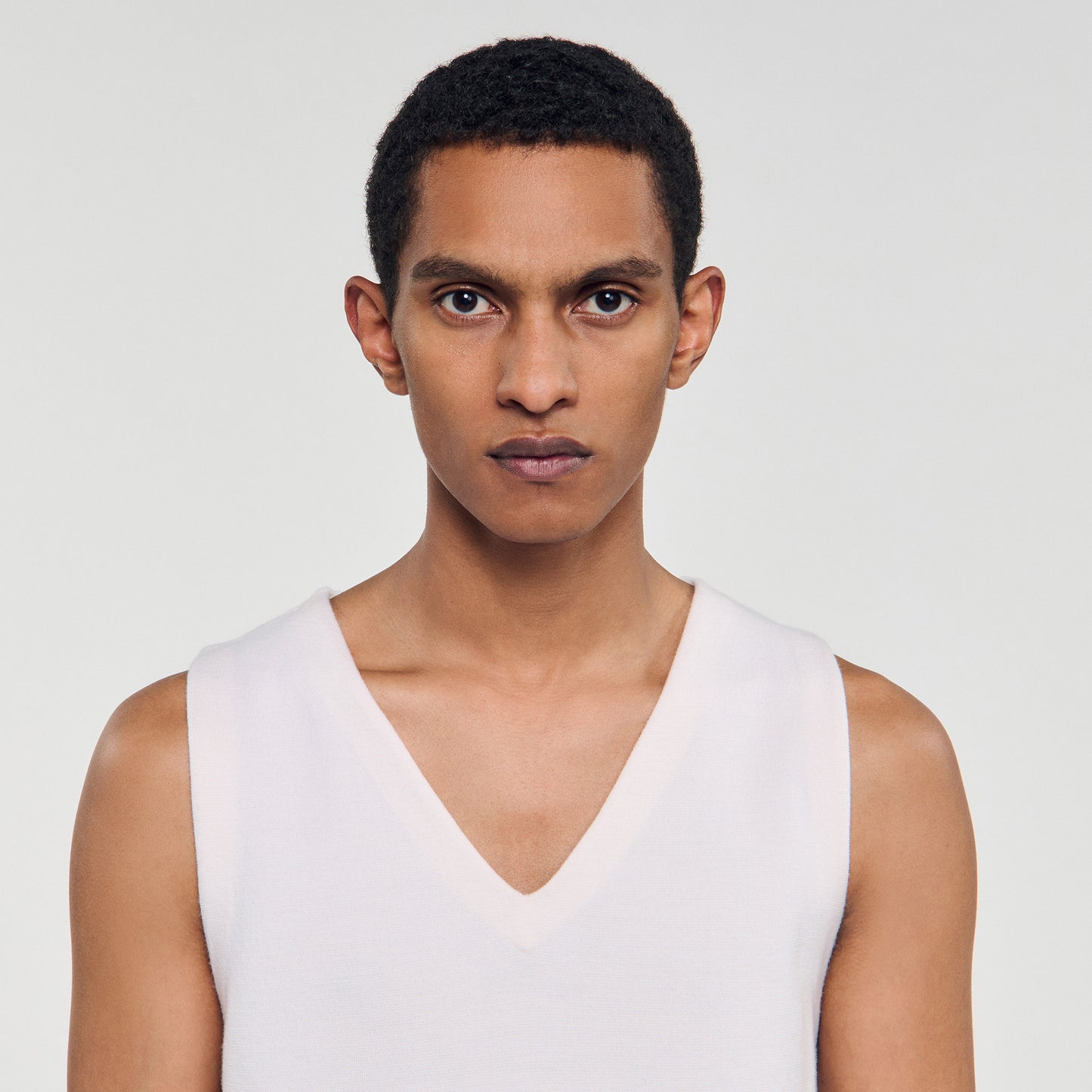 Gianni Tank Wool Vest Top Off White