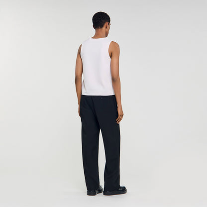 Gianni Tank Wool Vest Top Off White