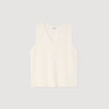 Gianni Tank Wool Vest Top Off White