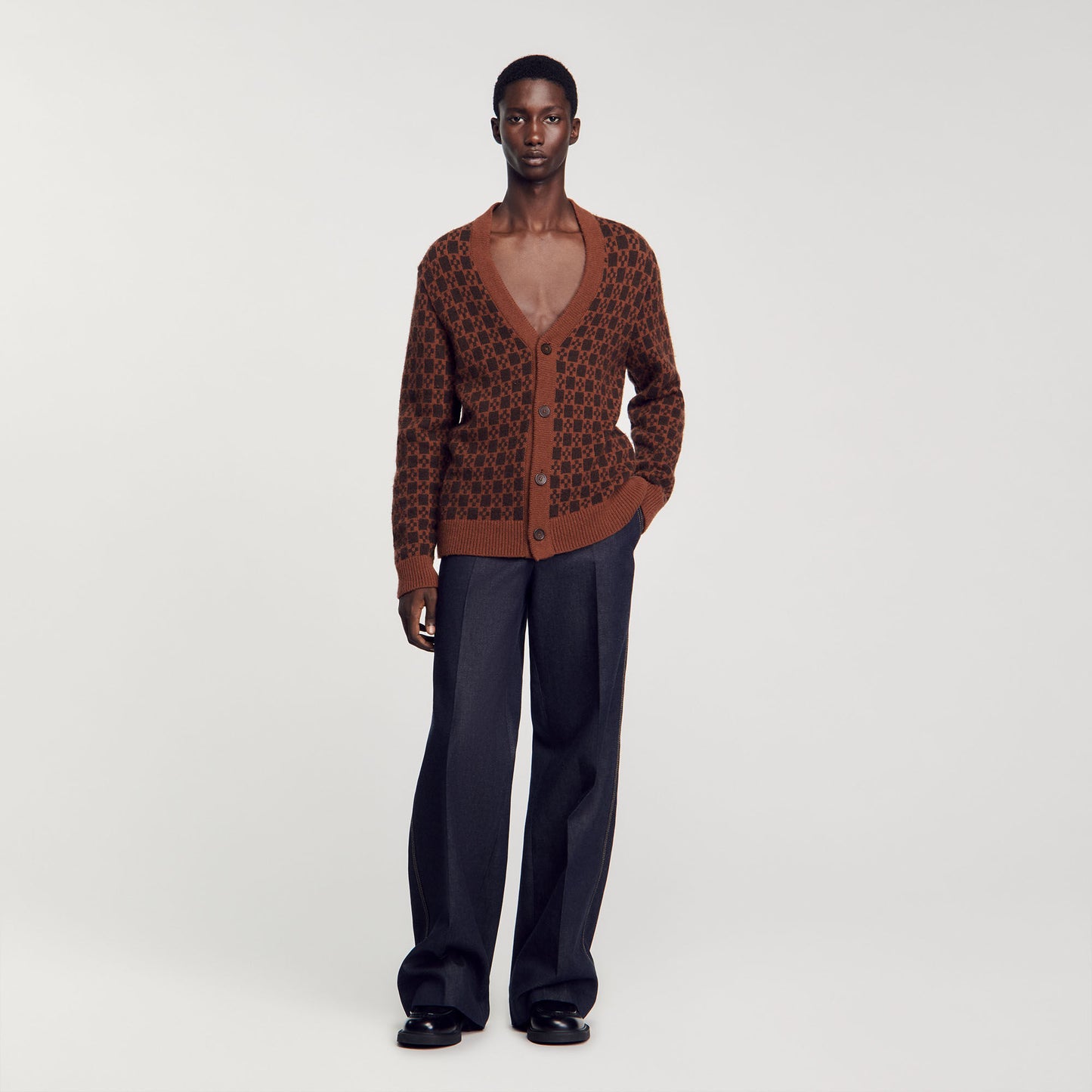 Cross Cardigan Cognac