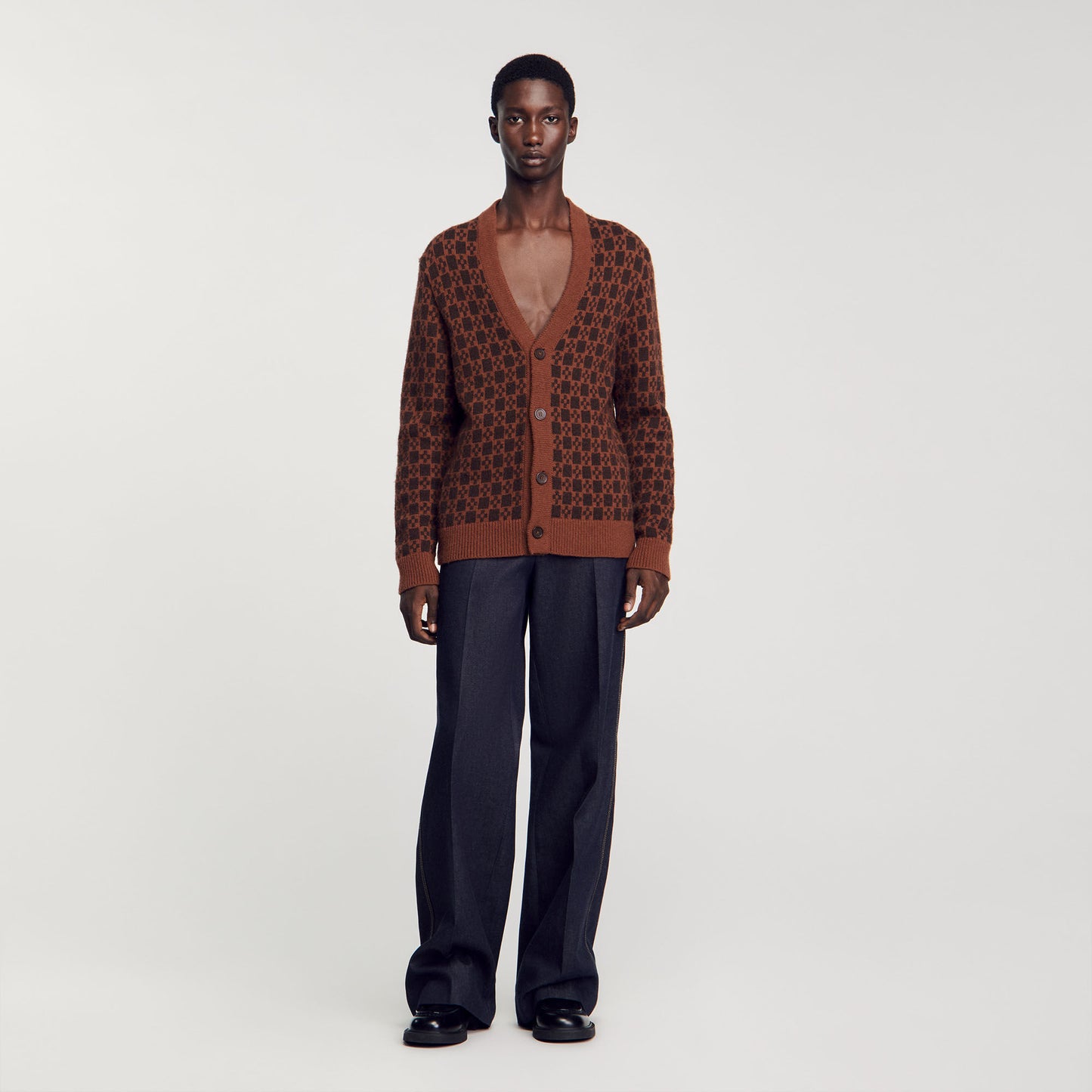 Cross Cardigan Cognac